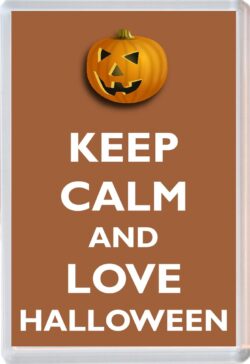 Keep Calm and Love Halloween - Jumbo Fridge Magnet Souvenir Gift Present (a)