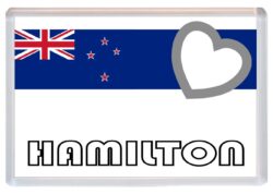 Hamilton - Love New Zealand Towns & Cities Flag - Jumbo Fridge Magnet Souvenir Gift Present