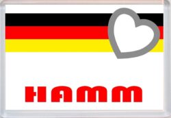 Hamm - Love Germany/German Towns & Cities Flag - Jumbo Fridge Magnet Souvenir Gift Present