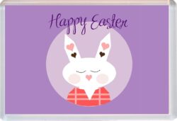 Happy Easter - Jumbo Fridge Magnet Gift Present Souvenir Bunny (a)