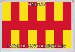 Hartley - Pride of Northumberland County Flag - Jumbo Fridge Magnet Souvenir Gift