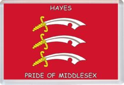 Hayes - Pride of Middlesex County Flag - Jumbo Fridge Magnet Souvenir Gift