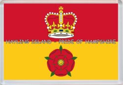 Hayling Island - Pride of Hampshire County Flag - Jumbo Fridge Magnet Souvenir Gift Present