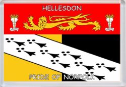 Hellesdon - Pride of Norfolk County Flag - Jumbo Fridge Magnet Souvenir Gift