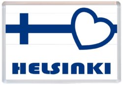 Helsinki - Love Finland/Finnish Towns & Cities Flag - Jumbo Fridge Magnet Souvenir Gift Present