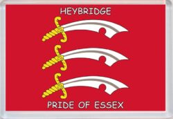 Heybridge - Pride of Essex County Flag - Jumbo Fridge Magnet Souvenir Gift Present