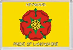 Heywood - Pride of Lancashire County Flag - Jumbo Fridge Magnet Souvenir Gift Present