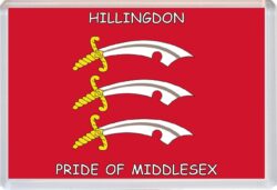 Hillingdon - Pride of Middlesex County Flag - Jumbo Fridge Magnet Souvenir Gift