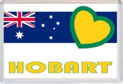 Hobart - Love Australia/Australian Towns & Cities Flag - Jumbo Fridge Magnet Souvenir Gift Present