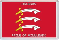 Holburn - Pride of Middlesex County Flag - Jumbo Fridge Magnet Souvenir Gift