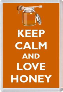 Keep Calm and Love Honey - Jumbo Fridge Magnet Souvenir Gift Present