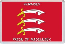 Hornsey - Pride of Middlesex County Flag - Jumbo Fridge Magnet Souvenir Gift