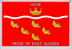 Hove - Pride of East Sussex County Flag - Jumbo Fridge Magnet Souvenir Gift Present