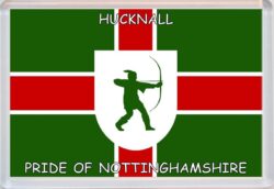 Hucknall - Pride of Nottinghamshire County Flag - Jumbo Fridge Magnet Souvenir Gift