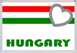 Hungary - Love Hungary/Hungarian Towns & Cities Flag - Jumbo Fridge Magnet Souvenir Gift Present