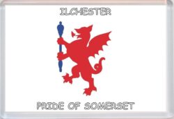 Ilchester - Pride of Somerset County Flag - Jumbo Fridge Magnet Souvenir Gift