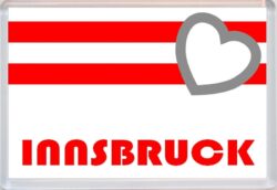 Innsbruck - Love Austria/Austrian Towns & Cities Flag - Jumbo Fridge Magnet Souvenir Gift Present