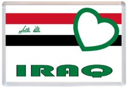 Iraq - Love Iraq/Iraqi Towns & Cities Flag - Jumbo Fridge Magnet Souvenir Gift