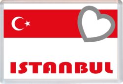 Istanbul - Love Turkey/Turkish Towns & Cities Flag - Jumbo Fridge Magnet Souvenir Gift Present