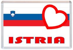 Istria - Love Slovenia/Slovenian Towns & Cities Flag - Jumbo Fridge Magnet Souvenir Gift Present