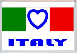Italy - Love Italy/Italian Towns & Cities Flag - Jumbo Fridge Magnet Souvenir Gift Present