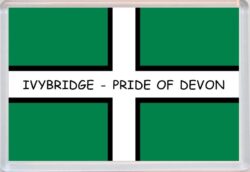 Ivybridge - Pride of Devon County Flag - Jumbo Fridge Magnet Souvenir Gift Present