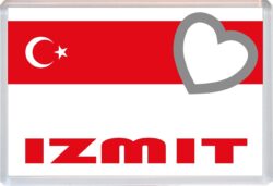 Izmit - Love Turkey/Turkish Towns & Cities Flag - Jumbo Fridge Magnet Souvenir Gift Present