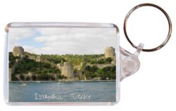 Istanbul - Turkey ? Double Sided Large Keyring Key Fob Chain Ring Gift Present Souvenir