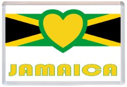 Jamaica - Love Jamaica/Jamaican Towns & Cities Flag - Jumbo Fridge Magnet Souvenir Gift Present