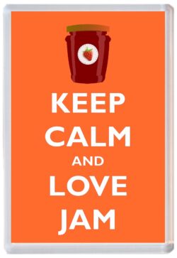 Keep Calm and Love Jam - Jumbo Fridge Magnet Souvenir Gift Present