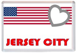 Jersey City - Love USA/United States of America Towns & Cities Flag - Jumbo Fridge Magnet Souvenir Gift