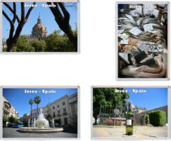 Jerez - Andalucia - Spain - 4 PACK - Jumbo Fridge Magnet Souvenir Gift Present