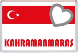 Kahramanma - Love Turkey/Turkish Towns & Cities Flag - Jumbo Fridge Magnet Souvenir Gift Present