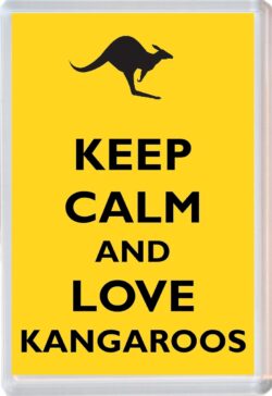 Keep Calm and Love Kangaroos - Jumbo Fridge Magnet Souvenir Gift Present