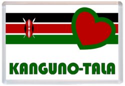 Kanguno-Tala - Love Kenya/Kenyan Towns & Cities Flag - Jumbo Fridge Magnet Souvenir Gift