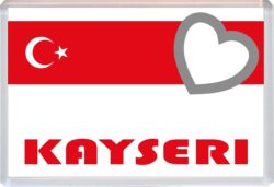 Kayseri - Love Turkey/Turkish Towns & Cities Flag - Jumbo Fridge Magnet Souvenir Gift Present