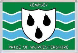 Kenpsey - Pride of Worcestershire County Flag - Jumbo Fridge Magnet Souvenir Gift Present