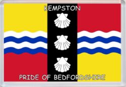 Kempston - Pride of Bedfordshire - Pride of Cumbria County Flag - Jumbo Fridge Magnet Souvenir Gift Present