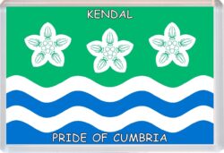 Kendal - Pride of Cumbria County Flag - Jumbo Fridge Magnet Souvenir Gift Present