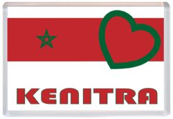 Kenitra - Love Morocco/Moroccan Towns & Cities Flag - Jumbo Fridge Magnet Souvenir Gift