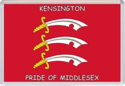 Kensington - Pride of Middlesex County Flag - Jumbo Fridge Magnet Souvenir Gift