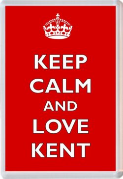 Keep Calm and Love Kent - Jumbo Fridge Magnet Souvenir Gift Present