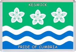 Keswick - Pride of Cumbria County Flag - Jumbo Fridge Magnet Souvenir Gift Present