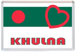 Khulna - Love Bangladesh Towns & Cities Flag - Jumbo Fridge Magnet Souvenir Gift Present