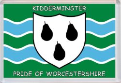 Kidderminster - Pride of Worcestershire County Flag - Jumbo Fridge Magnet Souvenir Gift Present