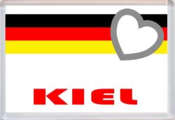 Kiel - Love Germany/German Towns & Cities Flag - Jumbo Fridge Magnet Souvenir Gift Present