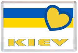 Kiev - Love Ukraine/Ukrainian Towns & Cities Flag - Jumbo Fridge Magnet Souvenir Gift Present
