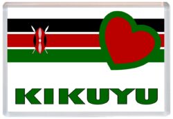 Kikuyu - Love Kenya/Kenyan Towns & Cities Flag - Jumbo Fridge Magnet Souvenir Gift