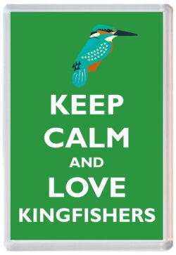 Keep Calm and Love Kingfishers - Jumbo Fridge Magnet Souvenir Gift Present