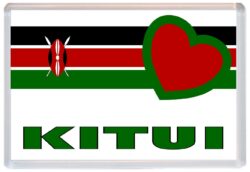Kitui - Love Kenya/Kenyan Towns & Cities Flag - Jumbo Fridge Magnet Souvenir Gift
